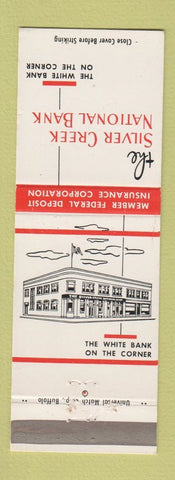 Matchbook Cover - Silver Creek National Bank NY