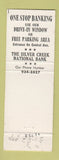 Matchbook Cover - Silver Creek National Bank NY
