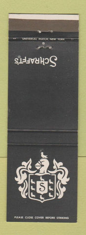 Matchbook Cover - Schrafft's Restaurants CHAIN