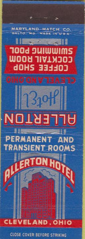 Matchbook Cover - Allerton Hotel Cleveland OH