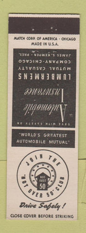 Matchbook Cover - Lembermens Auto Insurance