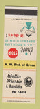 Matchbook Cover - Walter Martin & Associates Real Estate Spokane WA