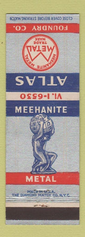 Matchbook Cover - Atlas Metal Foundry Detroit MI