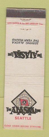 Matchbook Cover - Alaska Line Seattle WA freight? Cruise?