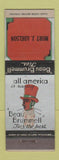 Matchbook Cover - Beau Brummell Ties Mort Adelson