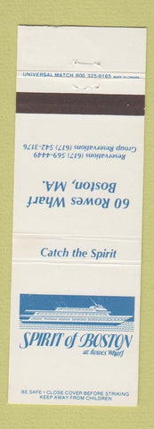 Matchbook Cover - Spirit of Boston MA Cruise