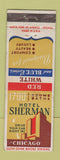 Matchbook Cover - Hotel Sherman Chicago IL WEAR