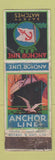 Matchbook Cover - Anchor Line Cruise? WORN