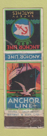 Matchbook Cover - Anchor Line Cruise? WORN