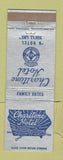 Matchbook Cover - Charitone Hotels Omaha NE Burlington Chariton IA