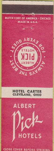 Matchbook Cover - Hotel Carter Cleveland OH