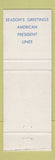 Matchbook Cover - American President Lines Christmas