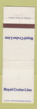Matchbook Cover - Royal Cruise Line WEAR