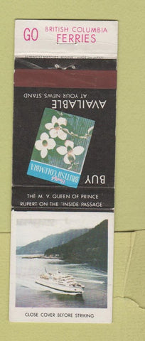 Matchbook Cover - BC Ferries British Columbia Canada WEAR