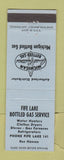 Matchbook Cover - Fife Lake Bottled Gas Service MI BLUE