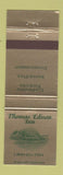 Matchbook Cover - Thomas Edison Inn Port Huron MI