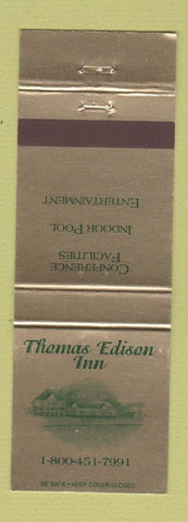 Matchbook Cover - Thomas Edison Inn Port Huron MI