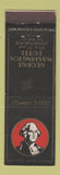 Matchbook Cover - George Washington Hotel New York City