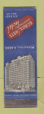 Matchbook Cover - Beaux Arts Hotel New York City