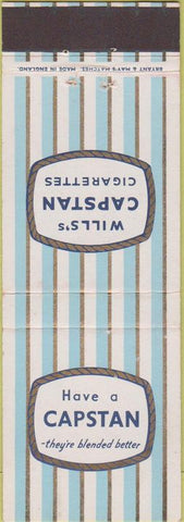 Matchbook Cover - Capstan Cigars pipe Tobacco