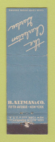 Matchbook Cover - Charleston Garden B Altman New York City WEAR Midget