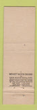 Matchbook Cover - Charleston Garden B Altman New York City WEAR Midget