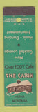 Matchbook Cover - Cabin Restaurant Helena MT Midget