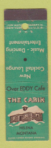 Matchbook Cover - Cabin Restaurant Helena MT Midget