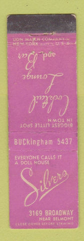 Matchbook Cover - Silvers Cocktail Lounge Chicago IL WEAR Midget