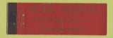 Matchbook Cover - Hotel Frederik Winona MN Full Length Midget