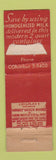 Matchbook Cover - Sheffield Milk Cream WEAR Midget