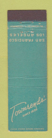 Matchbook Cover - Townsden's Store Los Angeles San Francisco CA Midget