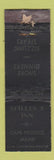 Matchbook Cover - Spiller's Inn Cape Neddick ME WORN Midget