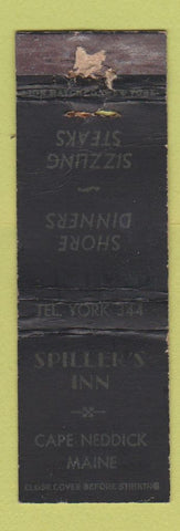 Matchbook Cover - Spiller's Inn Cape Neddick ME WORN Midget
