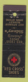 Matchbook Cover - Red Cross Shoes Sidney's  Hot Springs National Park AR Midget