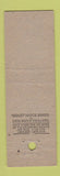 Matchbook Cover - Red Cross Shoes Sidney's  Hot Springs National Park AR Midget