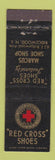 Matchbook Cover - Red Cross Shoes Ridgewood NJ Marcus Shop Midget