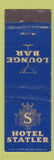 Matchbook Cover - Hotel Statler Lounge Bar Buffalo Cleveland Boston Midget
