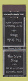 Matchbook Cover - Style Shop Lansing MI Clothes Midget