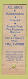 Matchbook Cover - Capital Carpet Cleaning New York City Midget