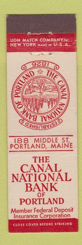 Matchbook Cover - Canal National Bank Portland ME Midget