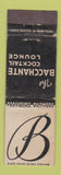 Matchbook Cover - Providence Biltmore Hotel RI Bacchante Lounge Midget