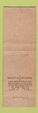 Matchbook Cover - Providence Biltmore Hotel RI Bacchante Lounge Midget
