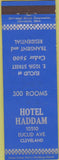 Matchbook Cover - Hotel Haddam Cleveland OH