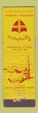 Matchbook Cover - Rancheria Motel Montecito CA Midget