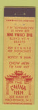 Matchbook Cover - China Inn Hackensack NJ Midget