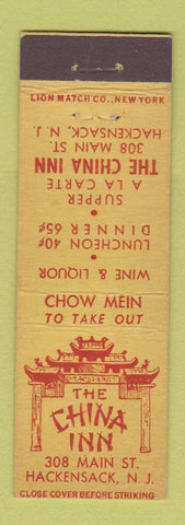Matchbook Cover - China Inn Hackensack NJ Midget