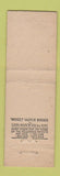 Matchbook Cover - Blue Mirror Octagon Bar Baltimore MD Midget
