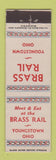 Matchbook Cover - Brass Rail Youngstown OH Midget
