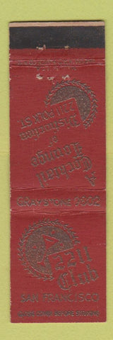 Matchbook Cover - 2211 Club San Francisco CA Midget